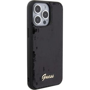 Hurtownia GSM - Etui Guess GUHCP15XPSFDGSK Apple iPhone 15 Pro Max hardcase Sequin Script Metal černý/black - GUE2870 - {ean13} - Hurt