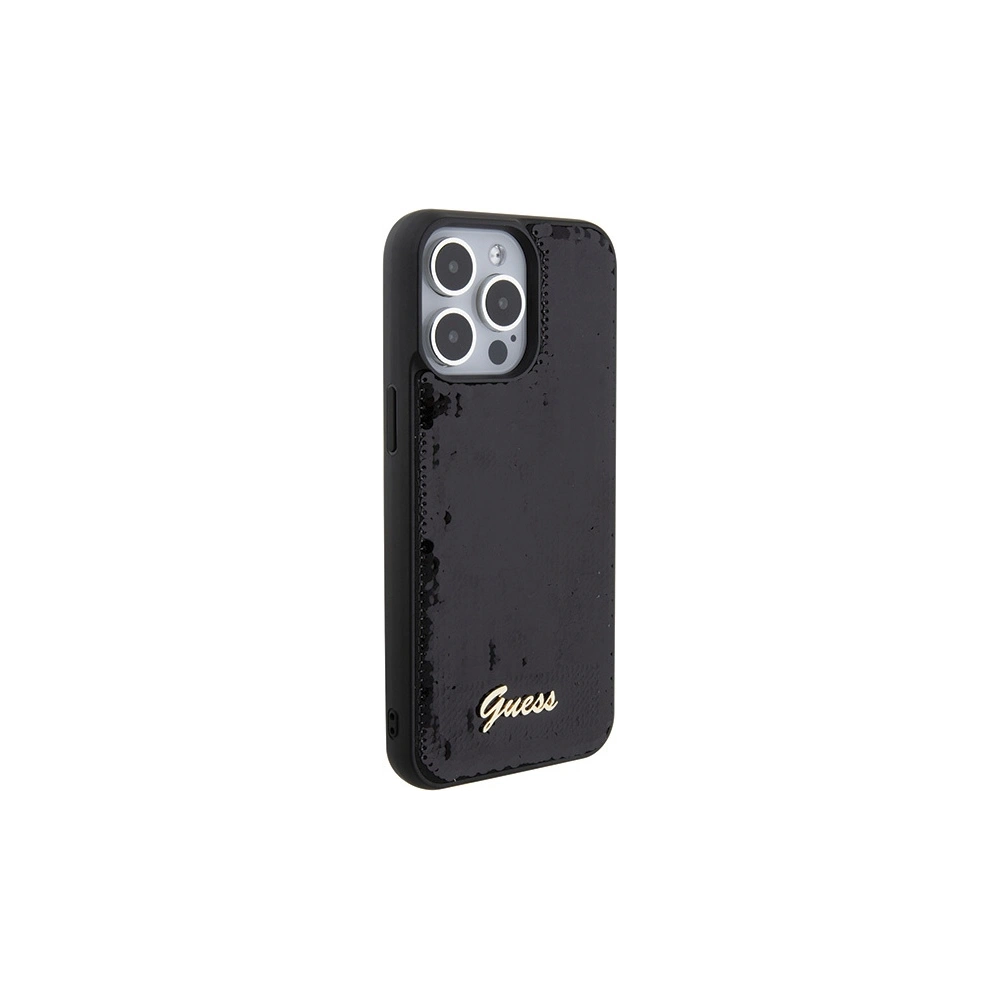 Hurtownia GSM - Etui Guess GUHCP15XPSFDGSK Apple iPhone 15 Pro Max hardcase Sequin Script Metal černý/black - GUE2870 - {ean13} - Hurt