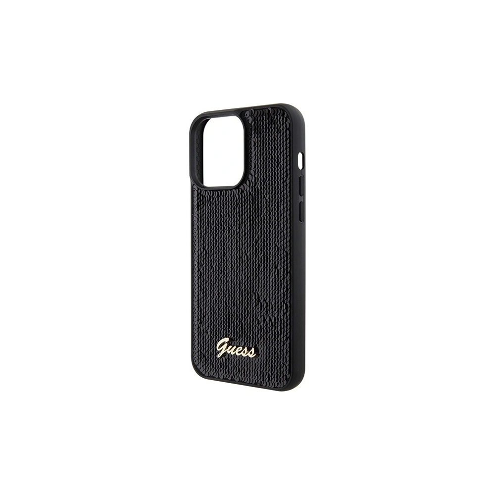 Hurtownia GSM - Etui Guess GUHCP15XPSFDGSK Apple iPhone 15 Pro Max hardcase Sequin Script Metal černý/black - GUE2870 - {ean13} - Hurt