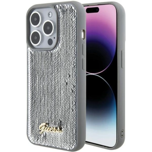 Hurtownia GSM - Etui Guess GUHCP15XPSFDGSS Apple iPhone 15 Pro Max hardcase Sequin Script Metal srebrny/silver - GUE2871 - {ean13} - Hurt
