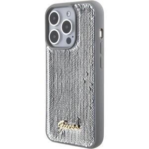 Hurtownia GSM - Etui Guess GUHCP15XPSFDGSS Apple iPhone 15 Pro Max hardcase Sequin Script Metal argintiu/silver - GUE2871 - {ean13} - Hurt