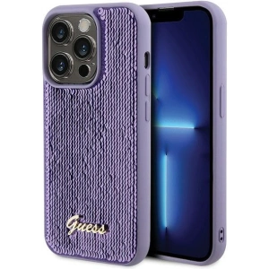 Hurtownia GSM - Etui Guess GUHCP15XPSFDGSU Apple iPhone 15 Pro Max hardcase Sequin Script Metal fioletowy/purple - GUE2872 - {ean13} - Hurt