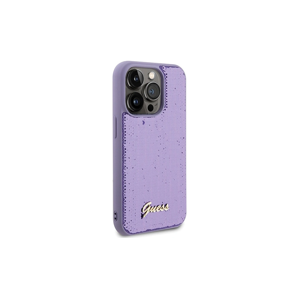 Hurtownia GSM - Etui Guess GUHCP15XPSFDGSU Apple iPhone 15 Pro Max hardcase Sequin Script Metal fioletowy/purple - GUE2872 - {ean13} - Hurt