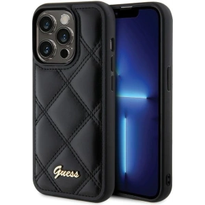 Hurtownia GSM - Case Guess GUHCP15XPSQSQSK Apple iPhone 15 Pro Max Hartschale Gestepptes Metall-Logo schwarz/black - GUE2873 - {ean13} - Hurt