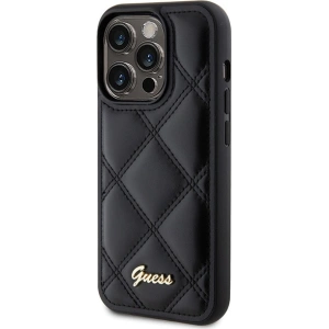 Hurtownia GSM - Case Guess GUHCP15XPSQSQSK Apple iPhone 15 Pro Max Hartschale Gestepptes Metall-Logo schwarz/black - GUE2873 - {ean13} - Hurt