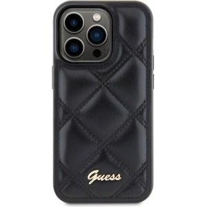 Hurtownia GSM - Case Guess GUHCP15XPSQSQSK Apple iPhone 15 Pro Max Hartschale Gestepptes Metall-Logo schwarz/black - GUE2873 - {ean13} - Hurt