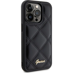 Hurtownia GSM - Case Guess GUHCP15XPSQSQSK Apple iPhone 15 Pro Max Hartschale Gestepptes Metall-Logo schwarz/black - GUE2873 - {ean13} - Hurt