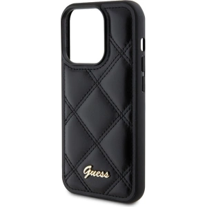 Hurtownia GSM - Case Guess GUHCP15XPSQSQSK Apple iPhone 15 Pro Max Hartschale Gestepptes Metall-Logo schwarz/black - GUE2873 - {ean13} - Hurt