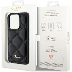 Hurtownia GSM - Case Guess GUHCP15XPSQSQSK Apple iPhone 15 Pro Max Hartschale Gestepptes Metall-Logo schwarz/black - GUE2873 - {ean13} - Hurt