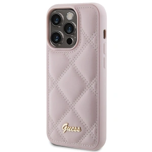 Hurtownia GSM - Etui Guess GUHCP15XPSQSQSP Apple iPhone 15 Pro Max hardcase Quilted Metal Logo růžový/pink - GUE2874 - {ean13} - Hurt