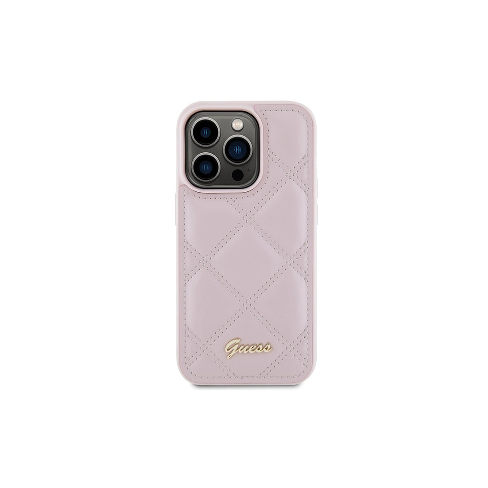 Hurtownia GSM - Etui Guess GUHCP15XPSQSQSP Apple iPhone 15 Pro Max hardcase Quilted Metal Logo różowy/pink - GUE2874 - {ean13} - Hurt