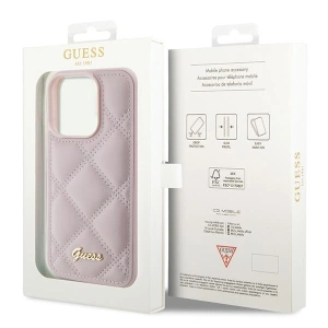 Hurtownia GSM - Etui Guess GUHCP15XPSQSQSP Apple iPhone 15 Pro Max hardcase Quilted Metal Logo różowy/pink - GUE2874 - {ean13} - Hurt