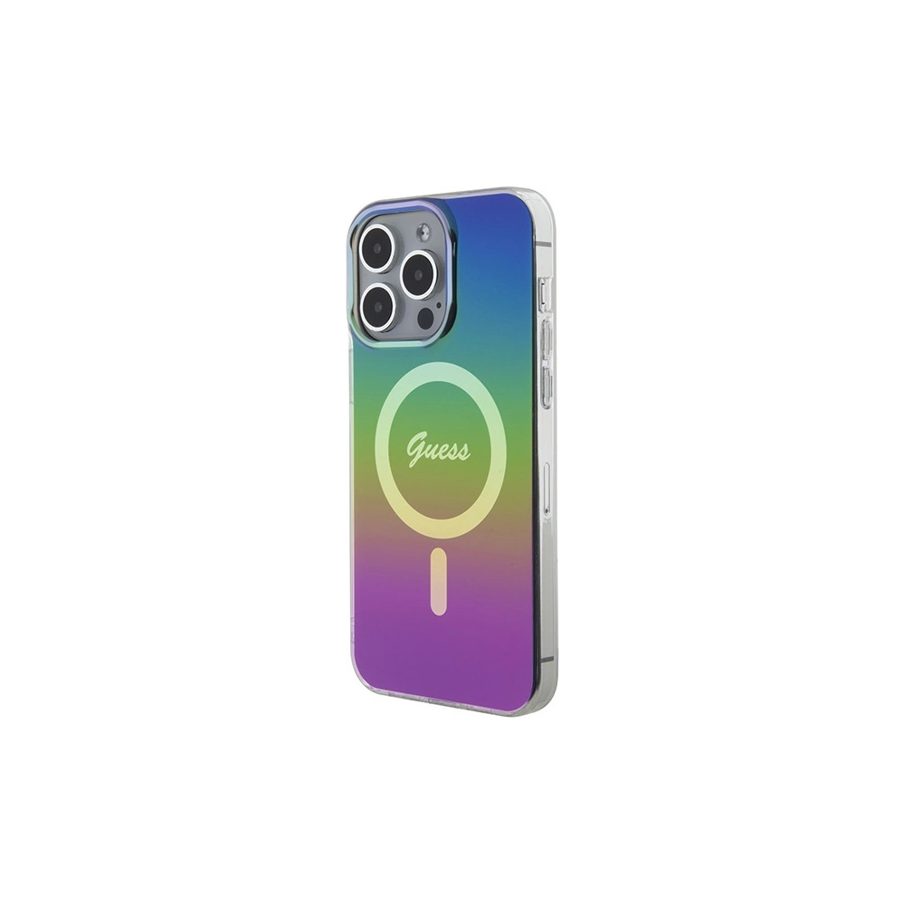 Hurtownia GSM - Case Guess GUHMP15LHITSK Apple iPhone 15 Pro Hardcase IML Iridescent MagSafe mehrfarbig/Regenbogen - GUE2875 - {ean13} - Hurt