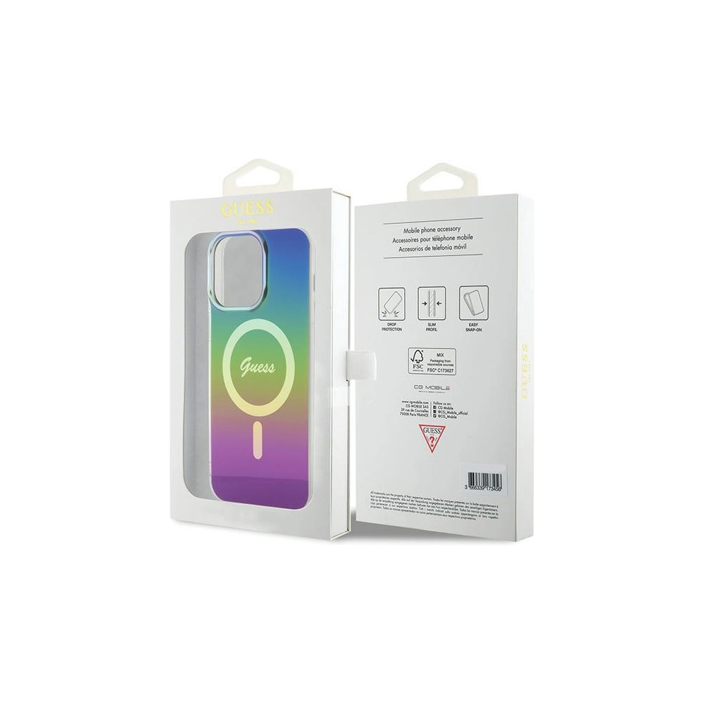 Hurtownia GSM - Etui Guess GUHMP15LHITSK Apple iPhone 15 Pro hardcase IML Iridescent MagSafe vícerozměrný/rainbow - GUE2875 - {ean13} - Hurt