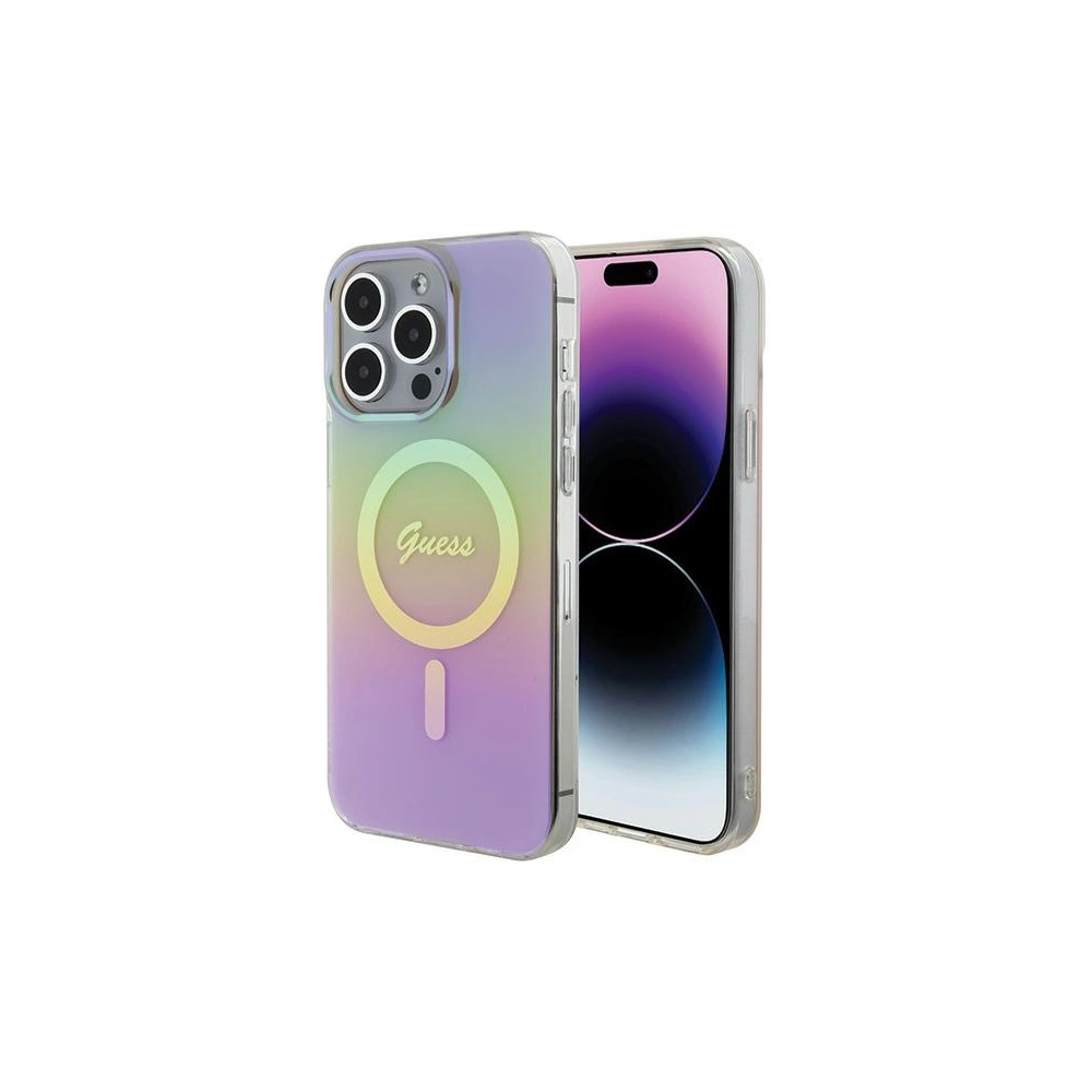 Hurtownia GSM - Etui Guess GUHMP15LHITSP Apple iPhone 15 Pro hardcase IML Iridescent MagSafe růžový/pink - GUE2876 - {ean13} - Hurt