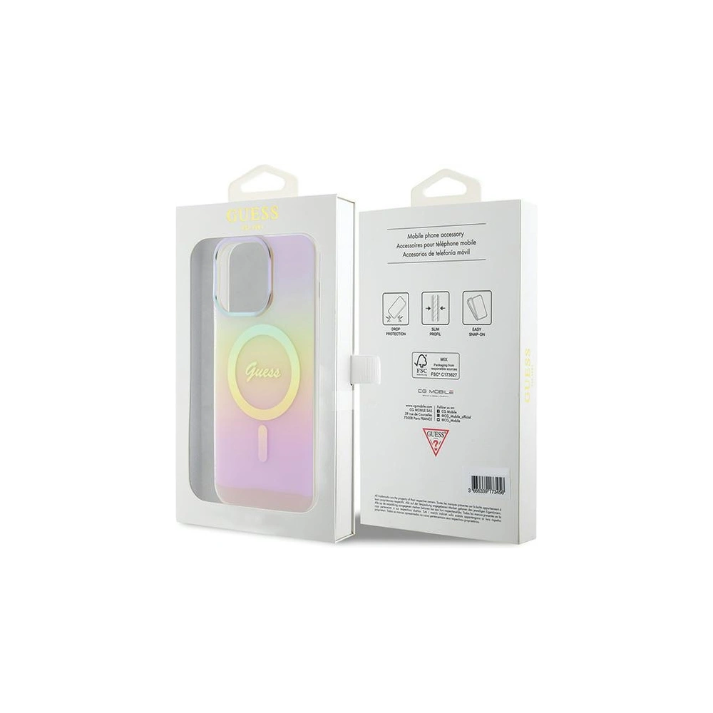 Hurtownia GSM - Etui Guess GUHMP15LHITSP Apple iPhone 15 Pro hardcase IML Iridescent MagSafe růžový/pink - GUE2876 - {ean13} - Hurt