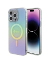 Guess GUHMP15LHITSQ Apple iPhone 15 Pro hardcase IML Iridescent MagSafe turquoise
