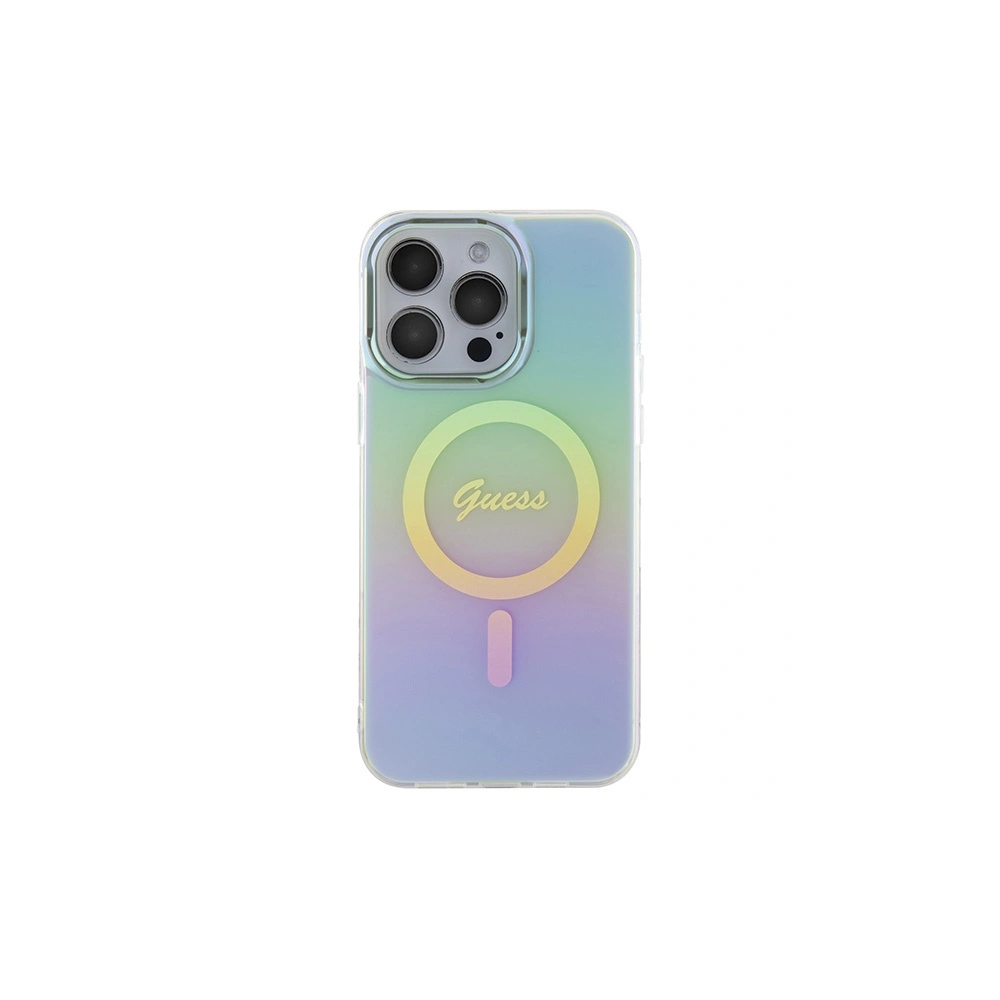 Hurtownia GSM - Etui Guess GUHMP15LHITSQ Apple iPhone 15 Pro hardcase IML Iridescent MagSafe tyrkysový/turquoise - GUE2877 - {ean13} - Hurt