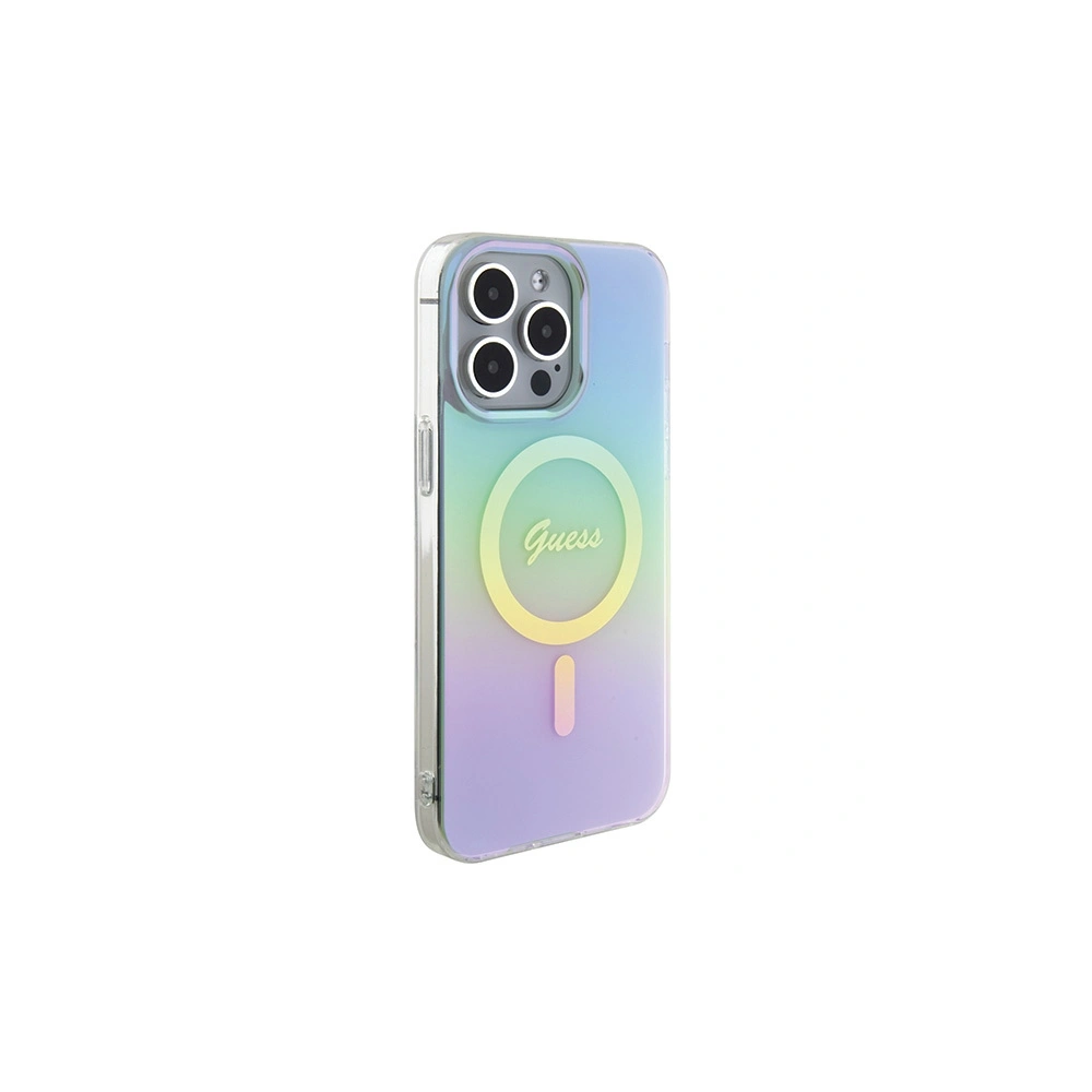 Hurtownia GSM - Etui Guess GUHMP15LHITSQ Apple iPhone 15 Pro hardcase IML Iridescent MagSafe tyrkysový/turquoise - GUE2877 - {ean13} - Hurt