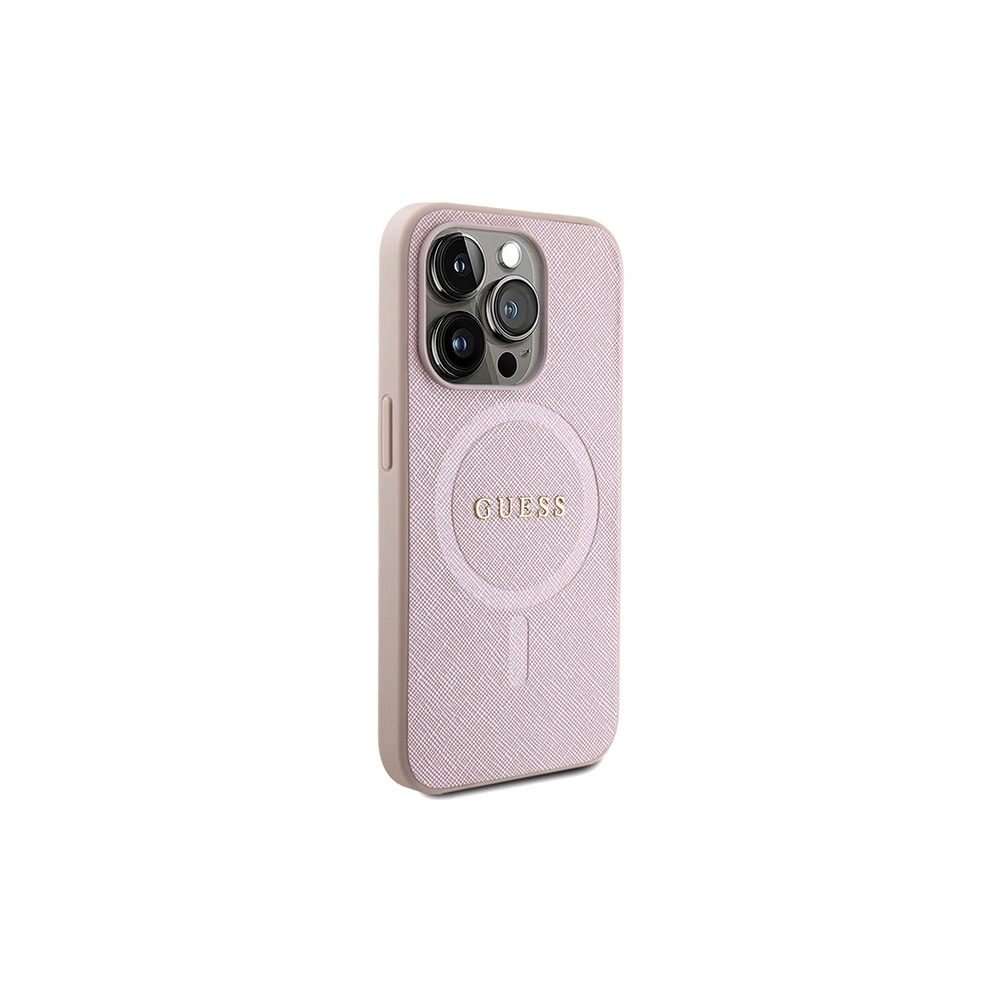 Hurtownia GSM - Etui Guess GUHMP15LPSAHMCP Apple iPhone 15 Pro hardcase Saffiano MagSafe roz/pink - GUE2878 - {ean13} - Hurt