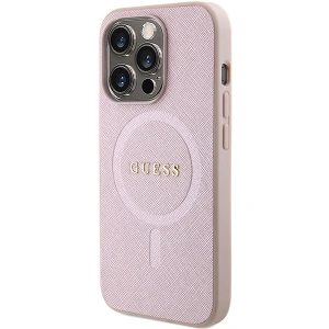Wholesale Guess GUHMP15XPSAHMCP Apple iPhone 15 Pro Max hardcase Saffiano MagSafe pink - GUE2879 - {ean13} - Hurt