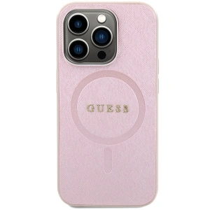 Wholesale Guess GUHMP15XPSAHMCP Apple iPhone 15 Pro Max hardcase Saffiano MagSafe pink - GUE2879 - {ean13} - Hurt
