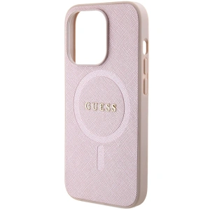 Wholesale Guess GUHMP15XPSAHMCP Apple iPhone 15 Pro Max hardcase Saffiano MagSafe pink - GUE2879 - {ean13} - Hurt