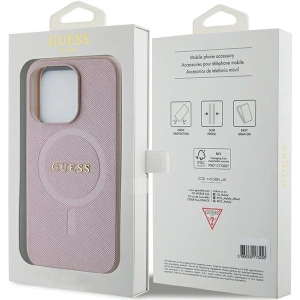 Hurtownia GSM - Etui Guess GUHMP15XPSAHMCP Apple iPhone 15 Pro Max hardcase Saffiano MagSafe różowy/pink - GUE2879 - {ean13} - Hurt