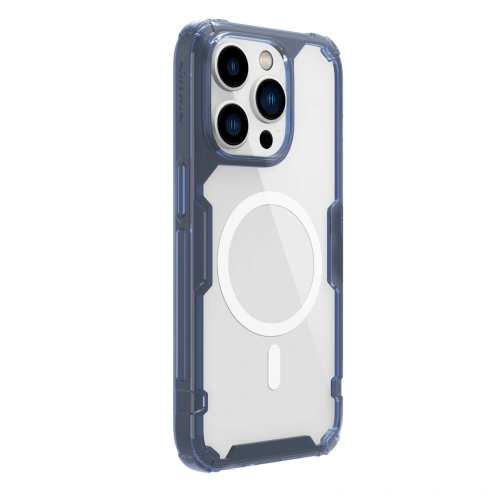 Etui Nillkin Nature Pro Magnetic Apple iPhone 15 Pro niebieskie