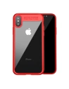 Przezroczyste etui Baseus Suthin iPhone X / XS - czerwona ramka