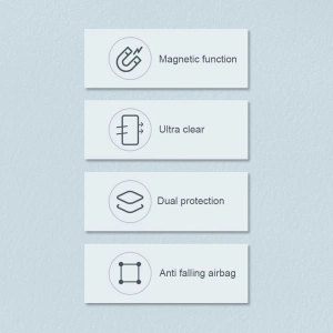 Etui Nillkin Nature Pro Magnetic Apple iPhone 15 Plus / 14 Plus niebieskie