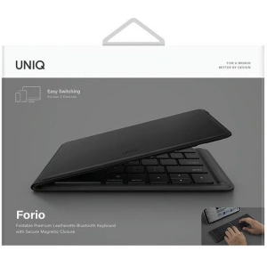 Hurtownia GSM - Faltbare Tastatur UNIQ Forio Bluetooth schwarz/mittleres Schwarz - UNIQ948 - {ean13} - Hurt