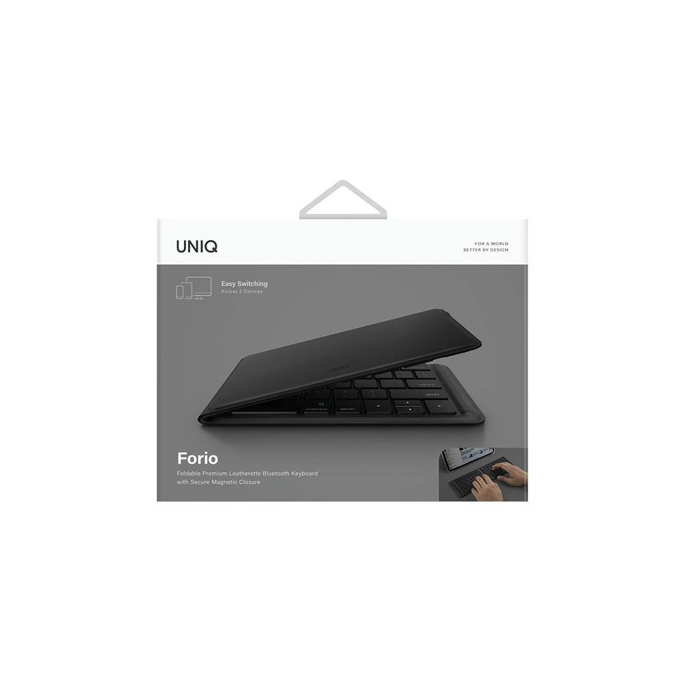 Wholesale UNIQ Forio folding Bluetooth keyboard midnight black - UNIQ948 - {ean13} - Hurt