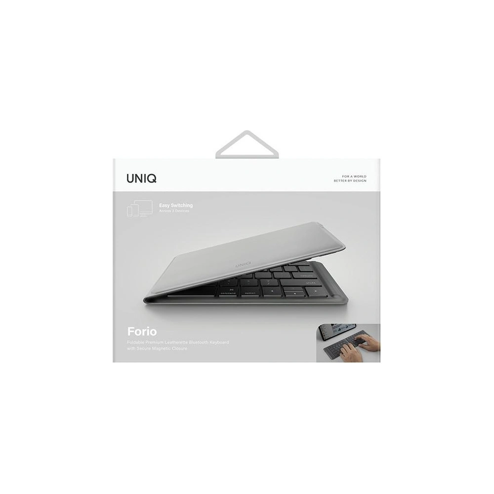 Hurtownia GSM - Skládací klávesnice UNIQ Forio Bluetooth šedá/černobílá - UNIQ949 - {ean13} - Hurt