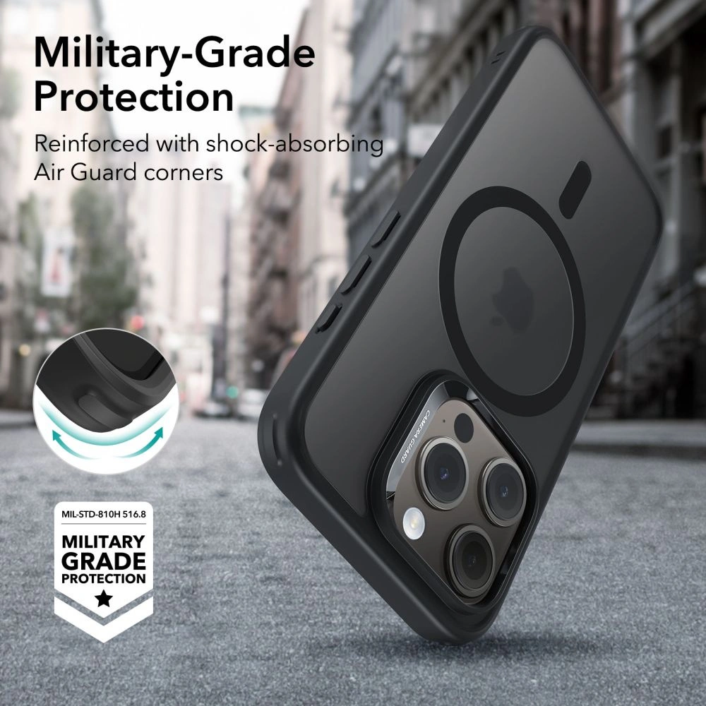 Hurtownia GSM - Etui ESR Classic Hybrid HaloLock MagSafe Apple iPhone 15 Pro mražená černá - ESR722 - {ean13} - Hurt