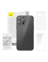 Etui Baseus Crystal Series Clear Apple iPhone 12 Pro (průhledné) + tvrzené sklo + čistící sada