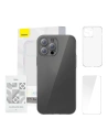 Etui Baseus Crystal Series Clear Apple iPhone 12 Pro Max (áttetsző) + edzett üveg + tisztító készlet