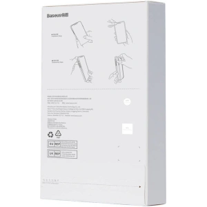 Etui Baseus Crystal Series Clear Apple iPhone 12 Pro Max (przeźroczyste) + szkło hartowane + zestaw czyszczący