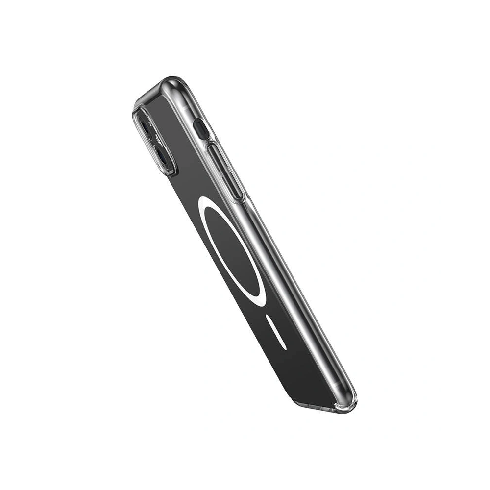 Case Baseus Magnetic Crystal Clear Apple iPhone 11 (transparent) + gehärtetes Glas + Reinigungsset