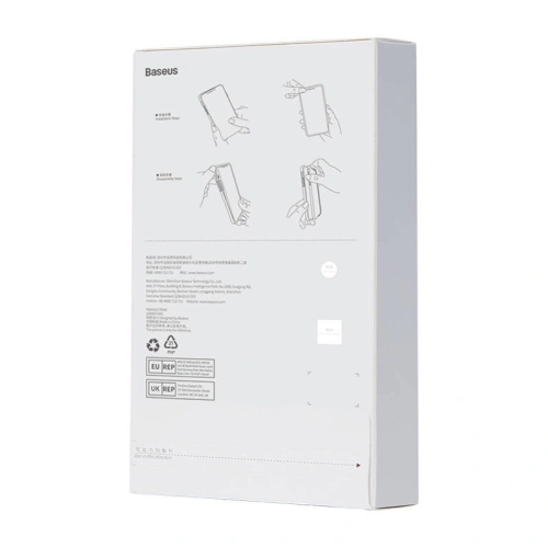 Etui Baseus Magnetic Crystal Clear Apple iPhone 11 (przeźroczyste) + szkło hartowane + zestaw czyszczący