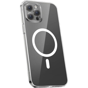 Etui Baseus Magnetic Crystal Clear Apple iPhone 12 Pro Max (przeźroczyste) + szkło hartowane + zestaw czyszczący