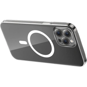 Etui Baseus Magnetic Crystal Clear Apple iPhone 12 Pro Max (przeźroczyste) + szkło hartowane + zestaw czyszczący