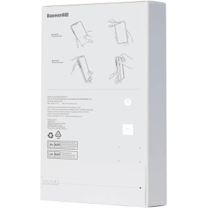 Etui Baseus Magnetic Crystal Clear Apple iPhone 12 Pro Max (przeźroczyste) + szkło hartowane + zestaw czyszczący