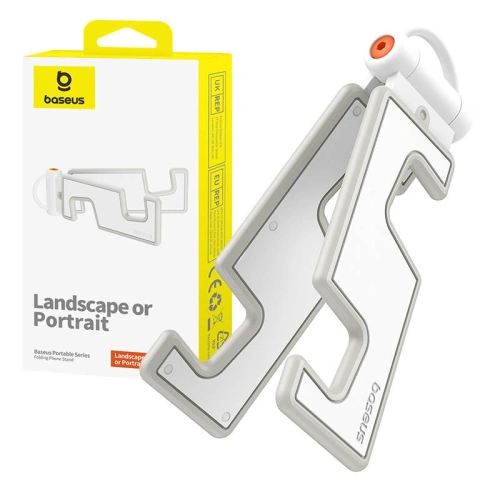 Składany uchwyt na telefon Baseus (biały)