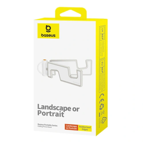 Składany uchwyt na telefon Baseus (biały)