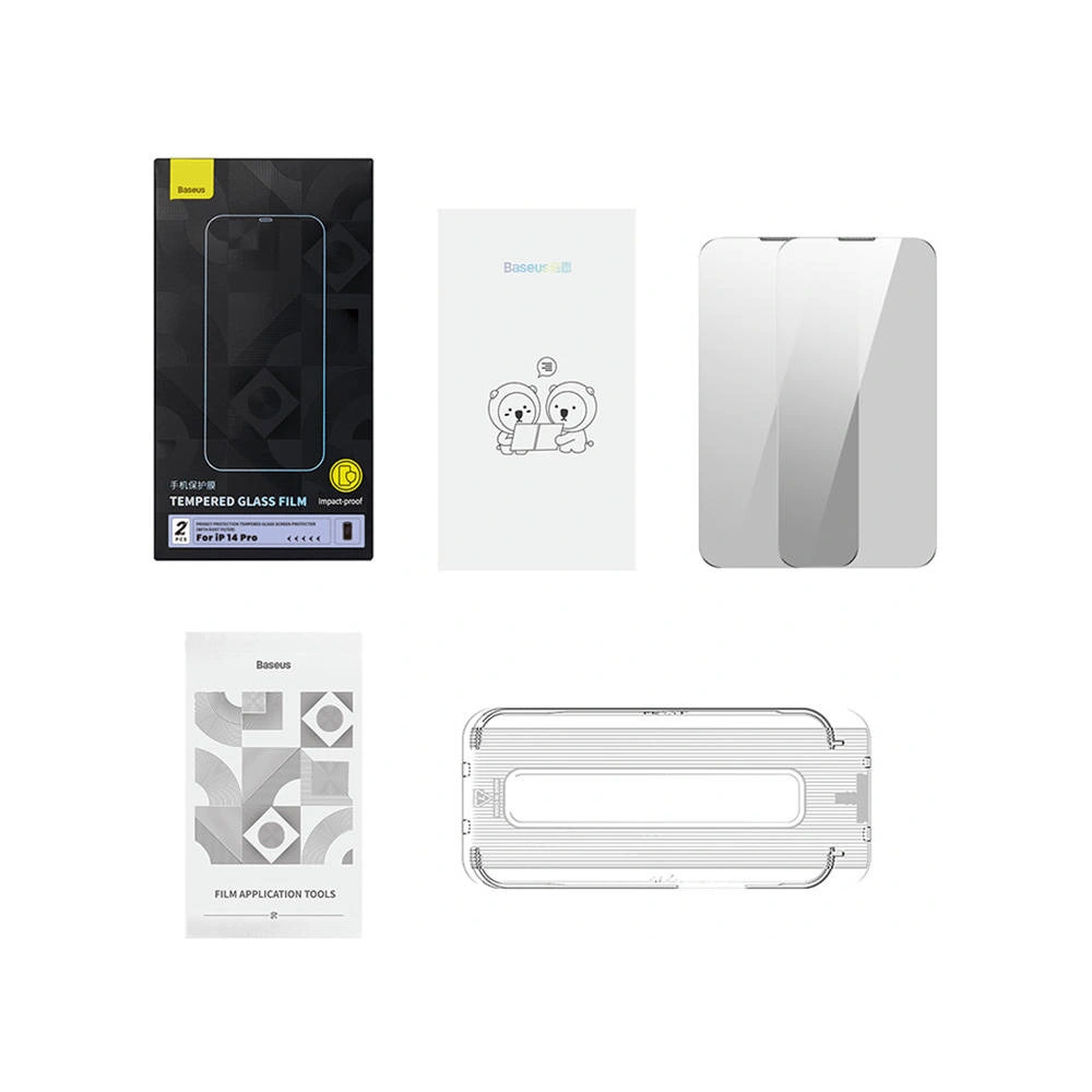 Hurtownia GSM - Edzett üveg privatizáló Baseus Crystal Series Apple iPhone 14 Pro - BSU4586 - {ean13} - Hurt