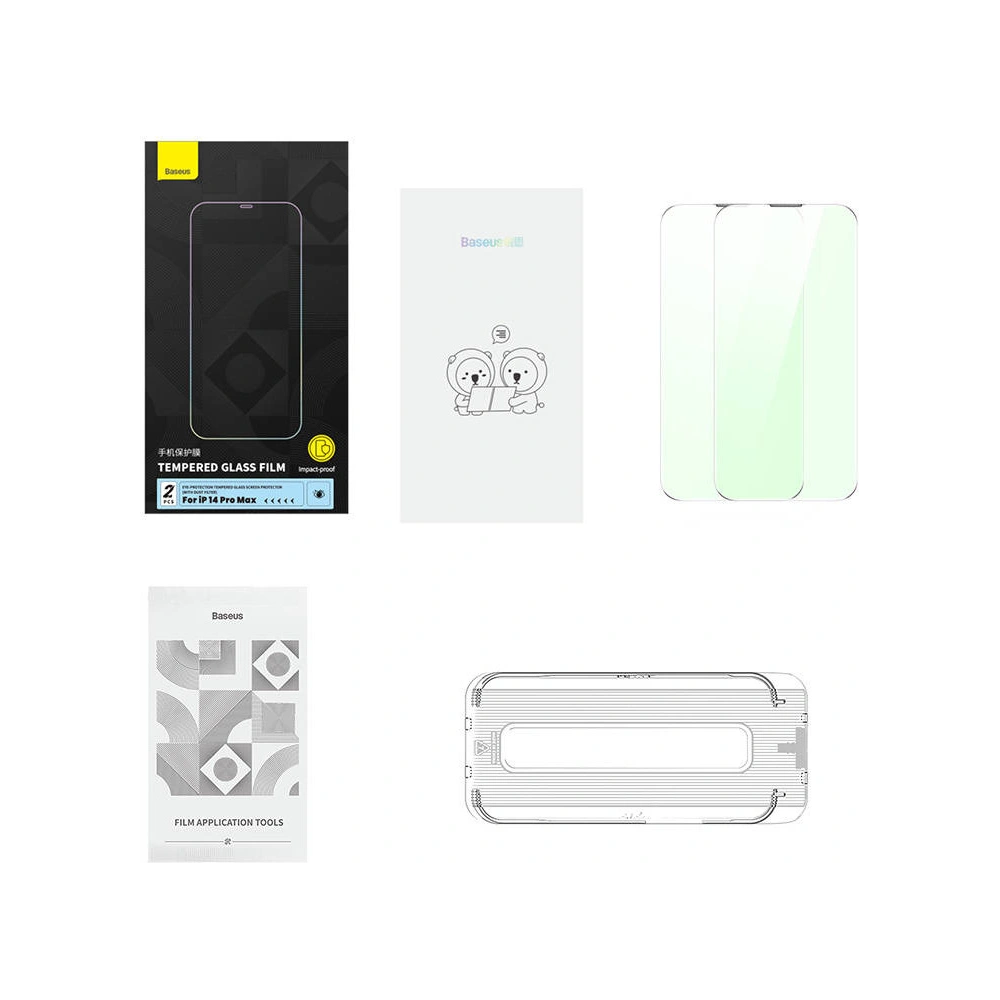 Hurtownia GSM - Szkło hartowane prywatyzujące Baseus Crystal Series Apple iPhone 14 Pro Max - BSU4587 - {ean13} - Hurt