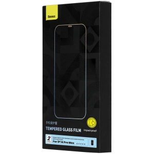 Baseus Crystal Series Apple iPhone 14 Pro Max privacy tempered glass (2 pcs) + cleaning kit + installation kit