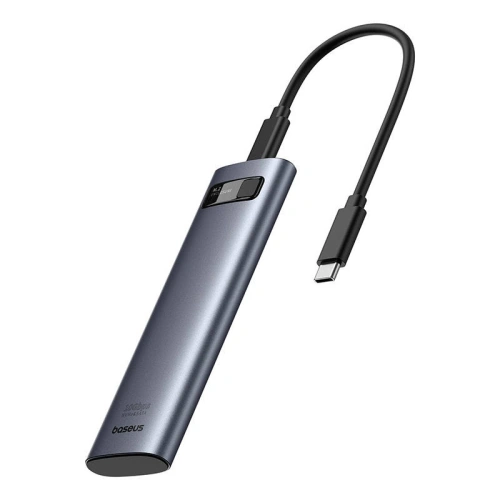 Obudowa dysku Baseus BS-OH155 FlyJoy M.2 NVMe / SATA (szara)