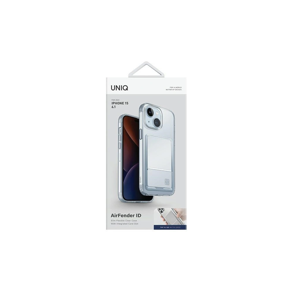 Hurtownia GSM - Etui UNIQ Air Fender ID Apple iPhone 15 Cardslot nude transparent - UNIQ951 - {ean13} - Hurt